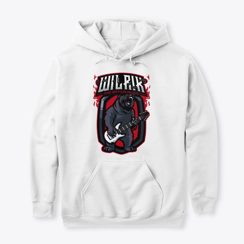 The Riffcrusher - White Hoody w. logo